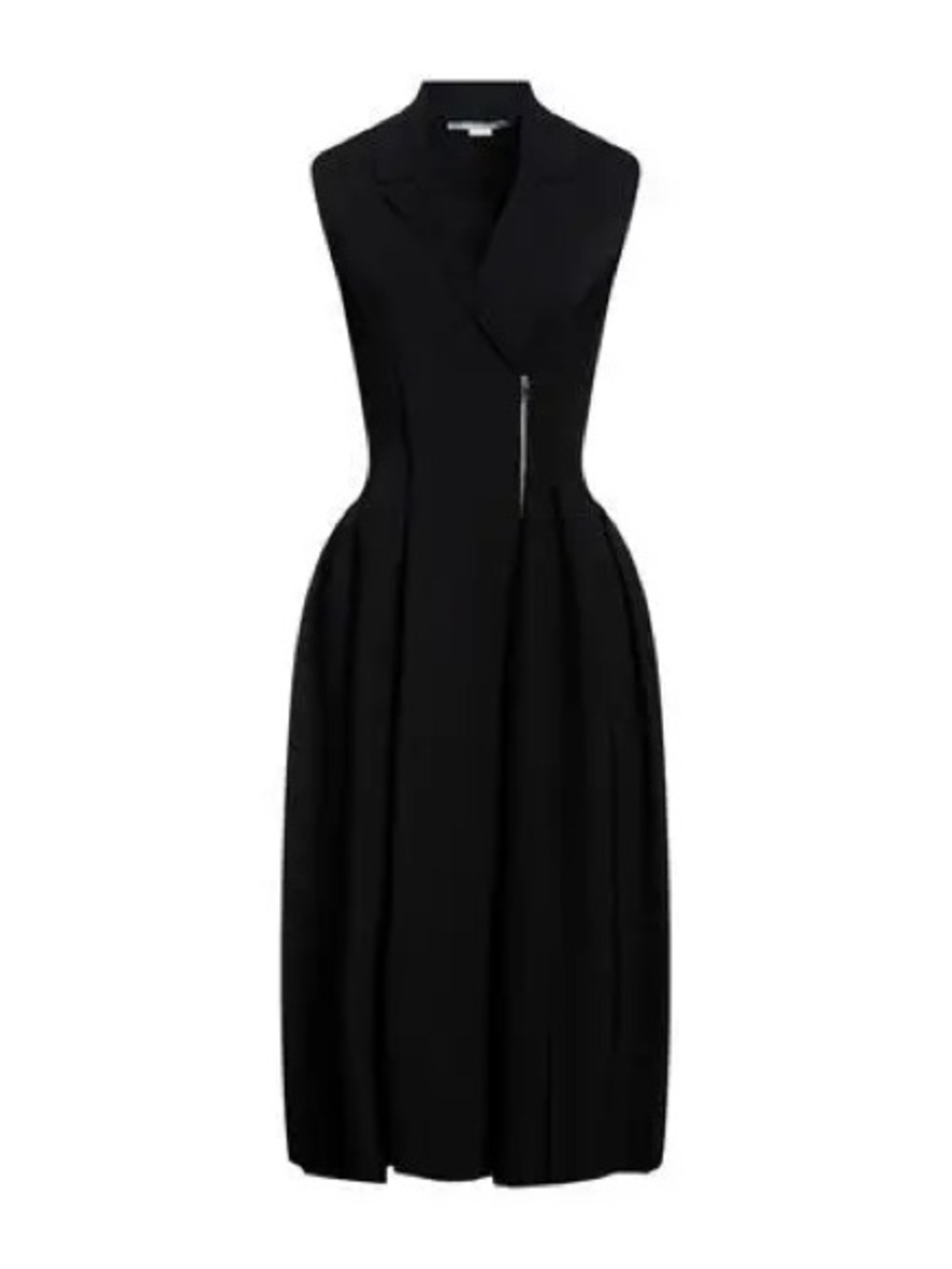 STELLA MCCARTNEY Sleeveless Notched Collar Midi Dress size 42/6